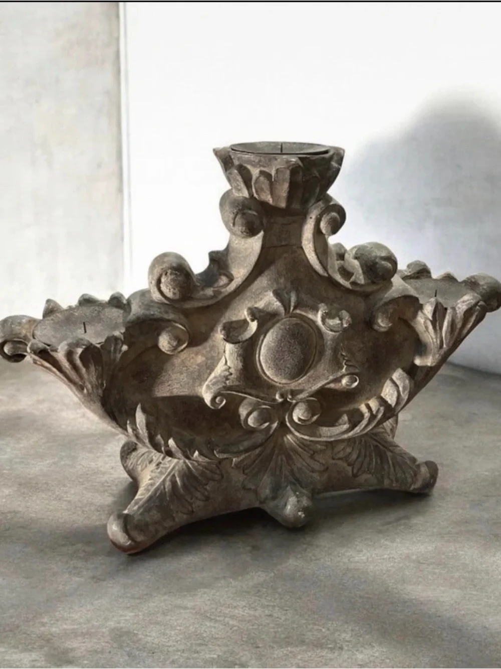 RARE Baroque High End Centerpiece Candle Holder Candelabra Medieval European